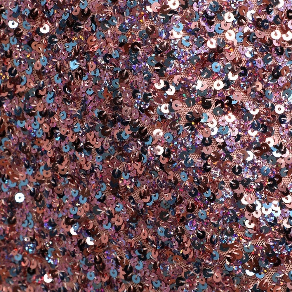Like New! Lulus Just Tonight Bodycon Dress Womens XS Pink Iridescent Sequin - Picture 9 of 9